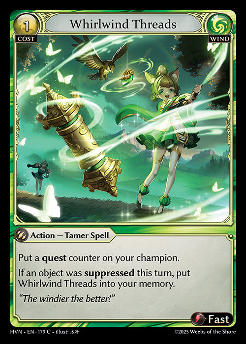 [Wind] Whirlwind Threads FOIL [HVN-179-C]