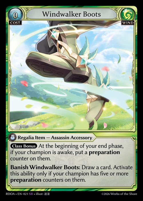 [Wind] Windwalker Boots FOIL [RDOA-021-SR]