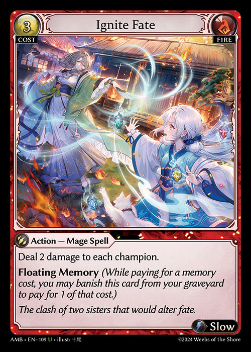 [Fire] Ignite Fate FOIL [AMB-109-U]