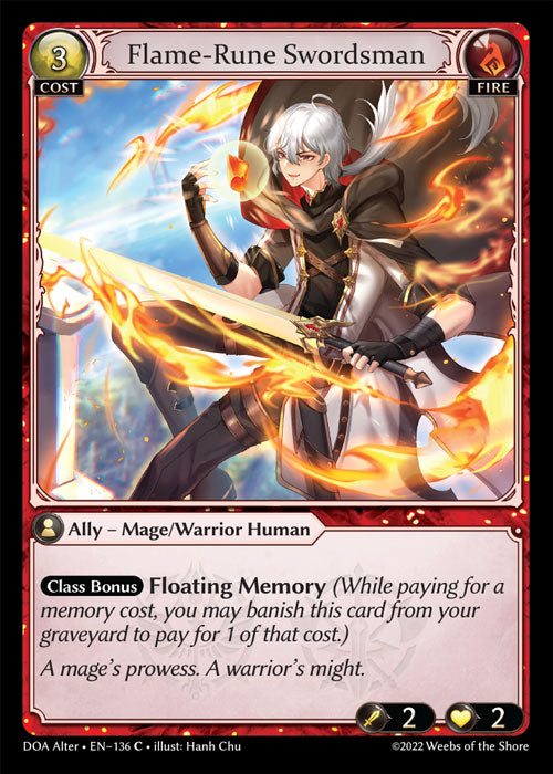 [Fire] Flame-Rune Swordsman FOIL [DOA Alter-136-C]