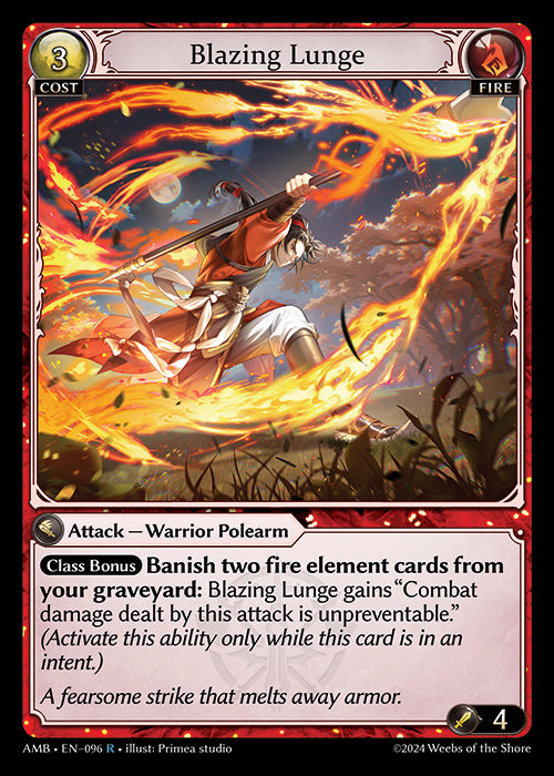 [Fire] Blazing Lunge [AMB-096-R]