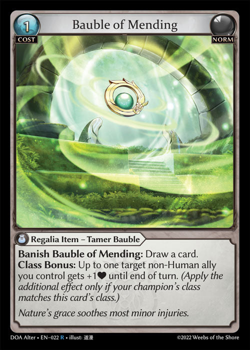 [Norm] Bauble of Mending FOIL [DOA Alter-022-R]