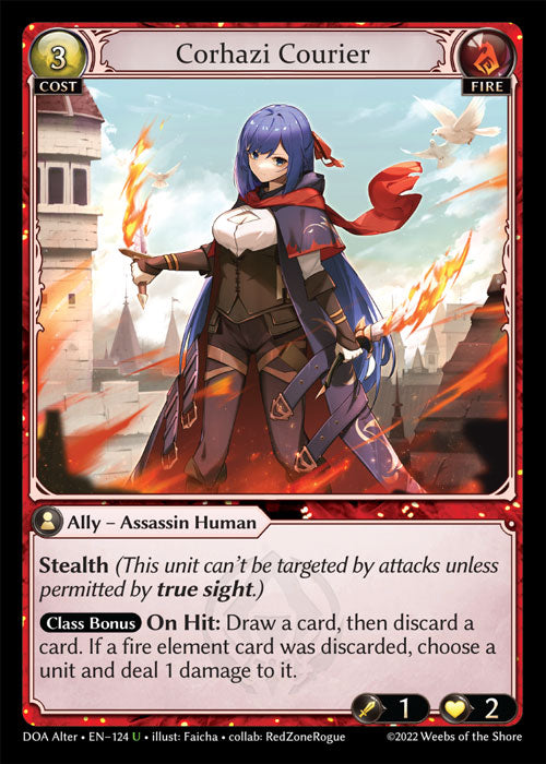 [Fire] Corhazi Courier FOIL [DOA Alter-124-U]