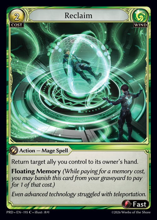 [Wind] Reclaim CURIO FOIL [PRD-195-C]