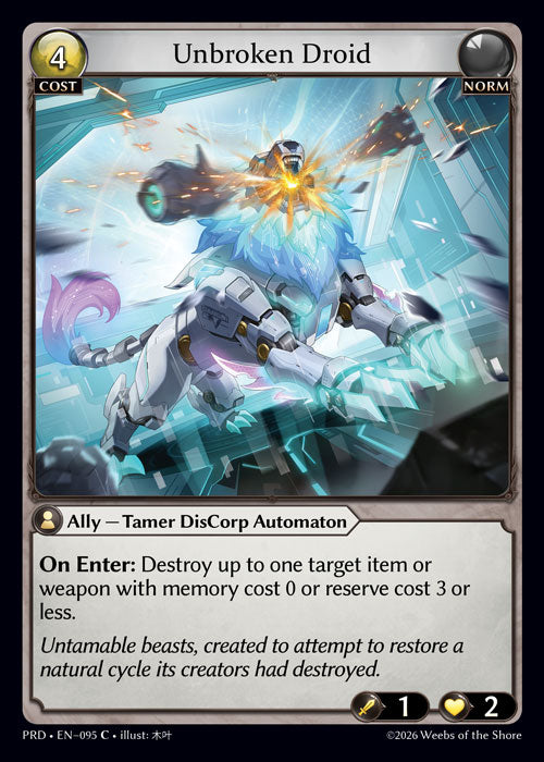 [Norm] Unbroken Droid FOIL [PRD-095-C]