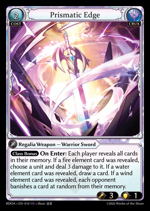 [Crux] Prismatic Edge FOIL [RDOA-014-SR]