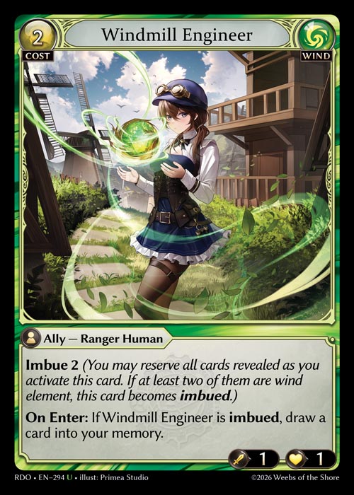 [Wind] Windmill Engineer [RDO-294-U]