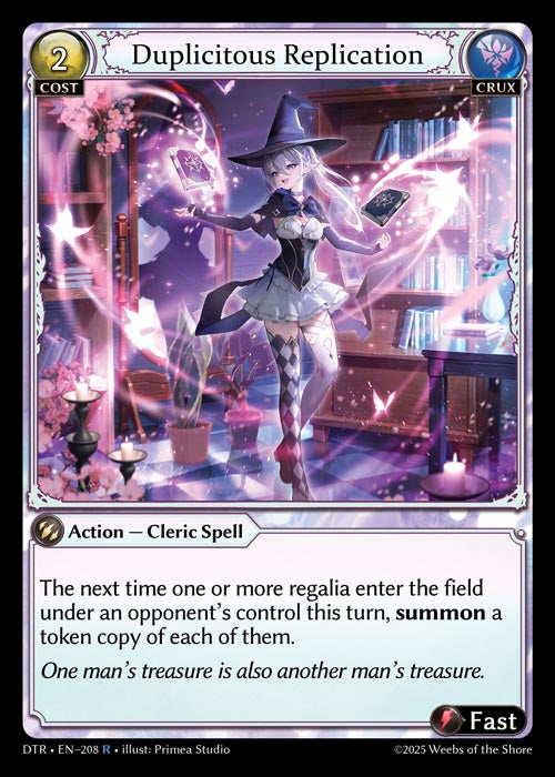 [Crux] Duplicitous Replication [DTR-208-R]