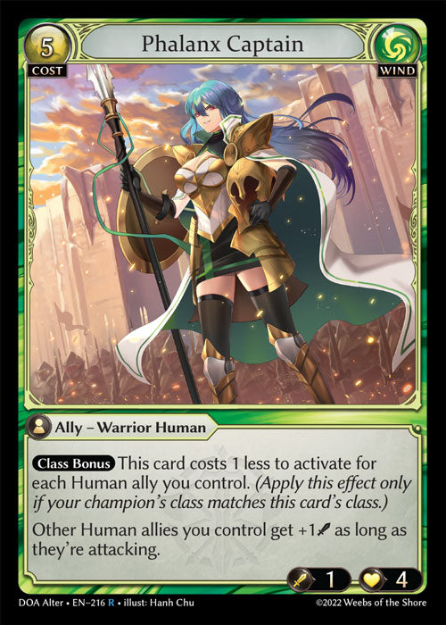 [Wind] Phalanx Captain FOIL [DOA Alter-216-R]