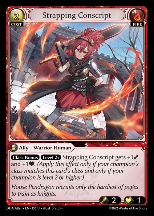 [Fire] Strapping Conscript FOIL [DOA Alter-156-U]