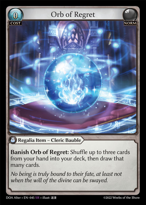 [Norm] Orb of Regret [DOA Alter-045-SR]