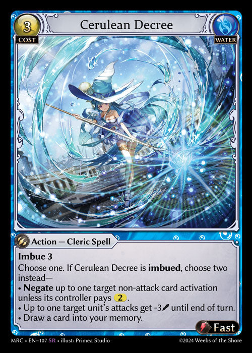 [Water] Cerulean Decree [MRC-107-SR]
