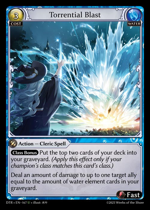 [Water] Torrential Blast FOIL [DTR-167-U]