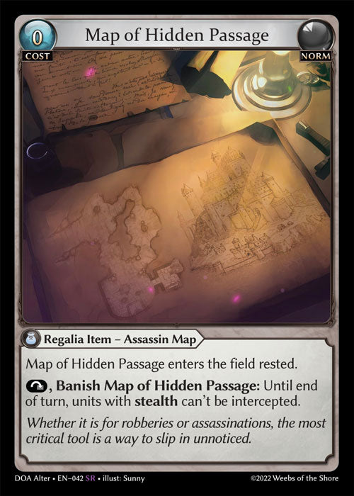 [Norm] Map of Hidden Passage FOIL [DOA Alter-042-SR]