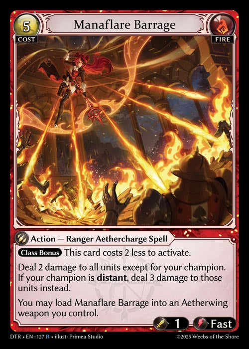 [Fire] Manaflare Barrage FOIL [DTR-127-R]