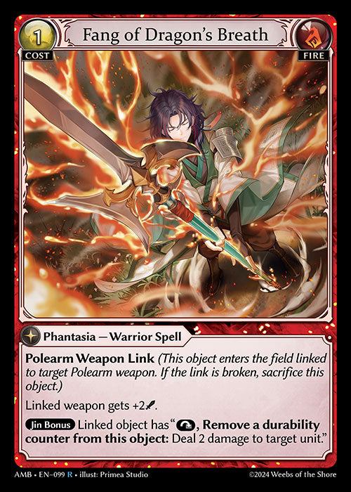 [Fire] Fang of Dragon's Breath [AMB-099-R]