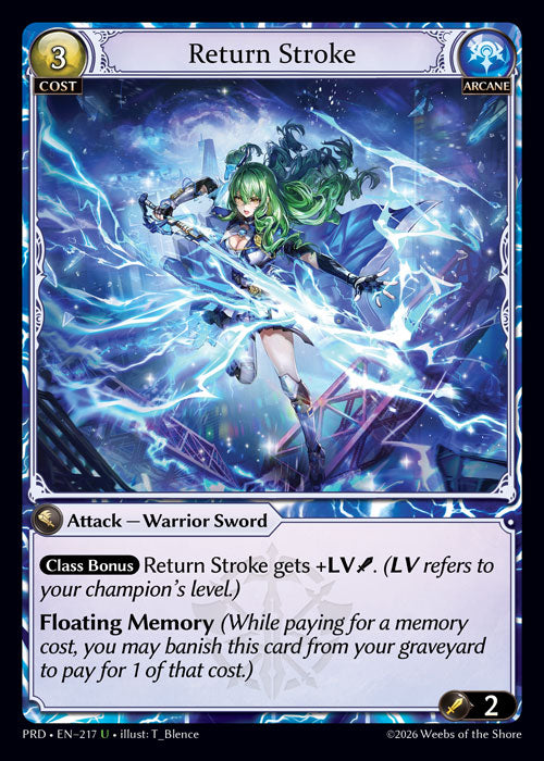 [Arcane] Return Stroke CURIO FOIL [PRD-217-U]