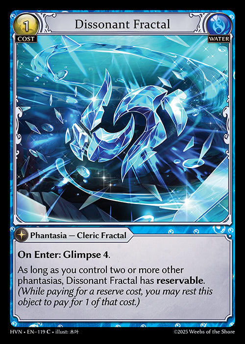 [Water] Dissonant Fractal FOIL [HVN-119-C]