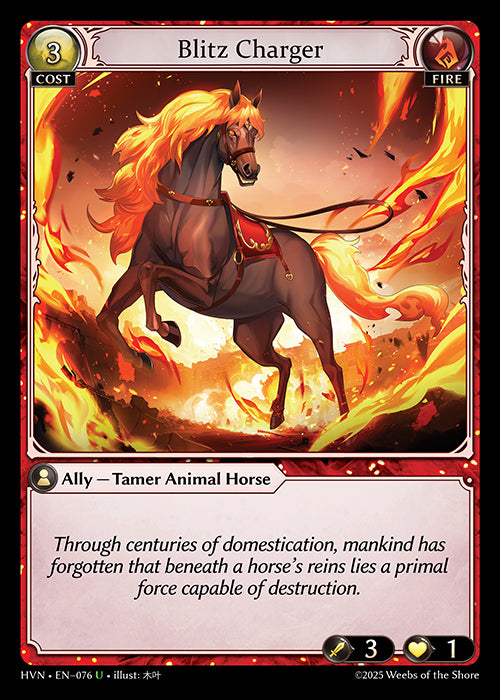 [Fire] Blitz Charger FOIL [HVN-076-U]