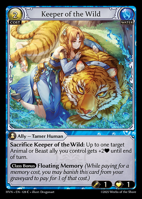 [Water] Keeper of the Wild FOIL [HVN-128-C]
