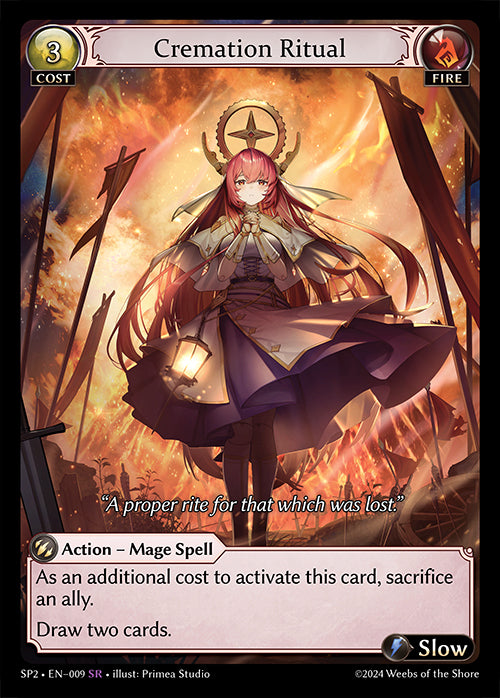 [Fire] Cremation Ritual FOIL [SP2 009-SR]