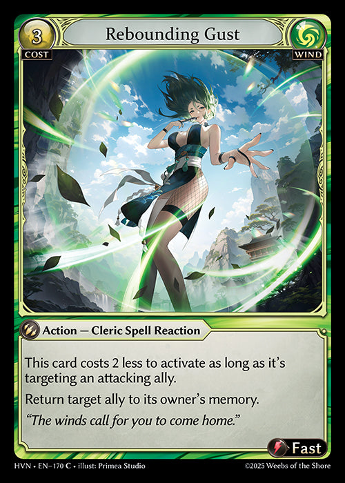 [Wind] Rebounding Gust FOIL [HVN-170-C]