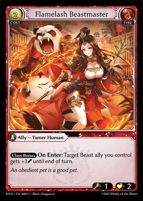 [Fire] Flamelash Beastmaster FOIL [HVN-088-U]