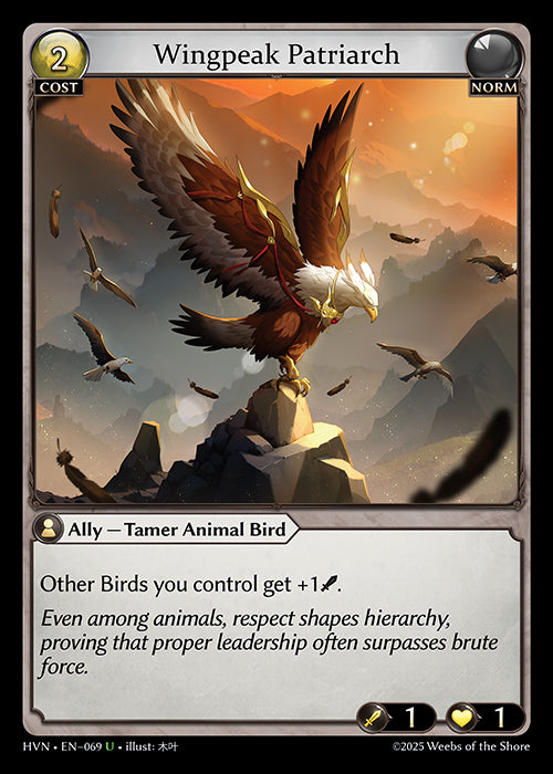 [Norm] Wingpeak Patriarch FOIL [HVN-069-U]