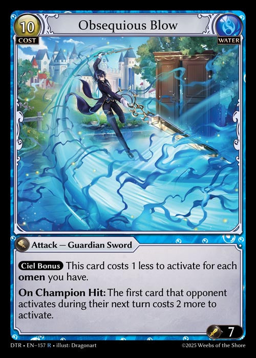 [Water] Obsequious Blow FOIL [DTR-157-R]