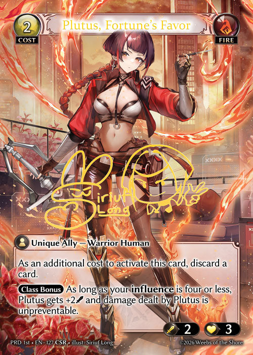 [Fire] Plutus, Fortune's Favor CSR [PRD 1st-127-CSR]