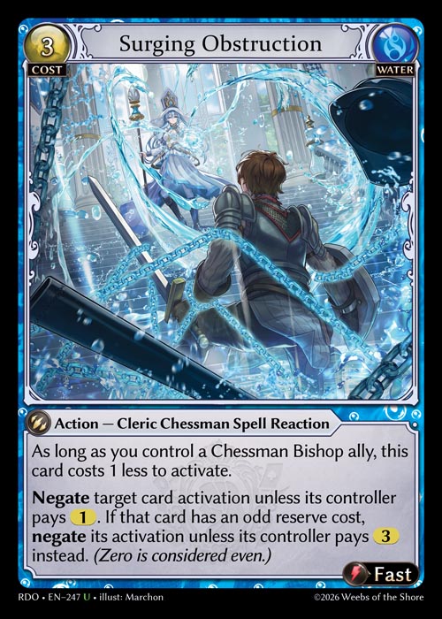 [Water] Surging Obstruction FOIL [RDO-247-U]