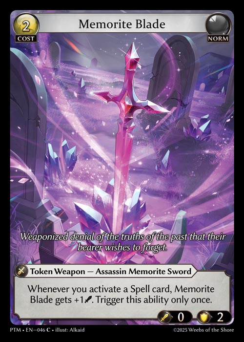 [Norm] Memorite Blade CURIO FOIL [PTM-046-C]
