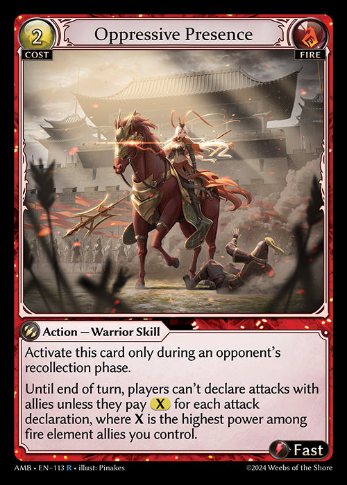 [Fire] Oppressive Presence FOIL [AMB-113-R]