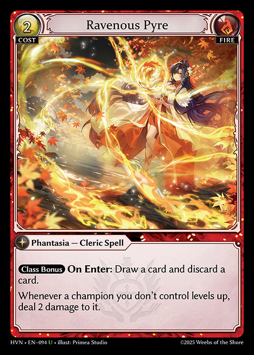 [Fire] Ravenous Pyre FOIL [HVN-094-U]