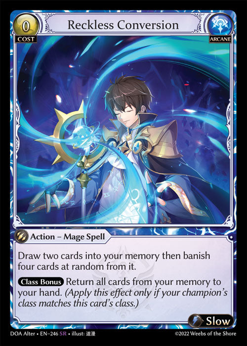[Arcane] Reckless Conversion FOIL [DOA Alter-246-SR]
