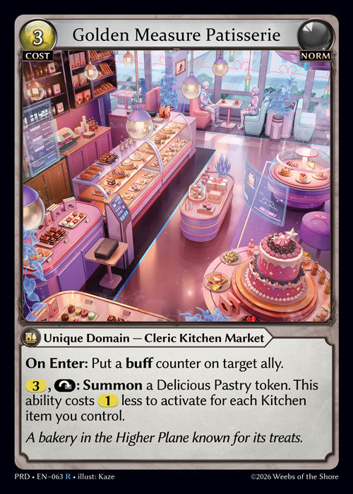 [Norm] Golden Measure Patisserie [PRD-063-R]