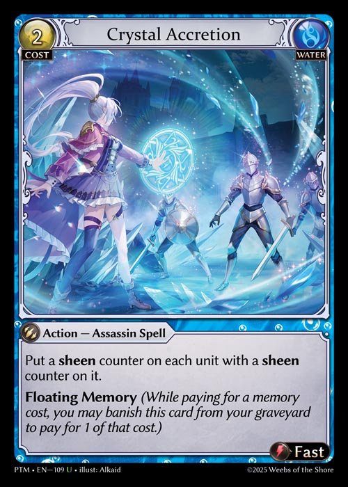 [Water] Crystal Accretion CURIO FOIL [PTM-109-U]