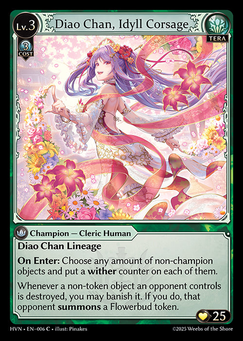 [Tera] Diao Chan, Idyll Corsage FOIL [HVN-006-C]