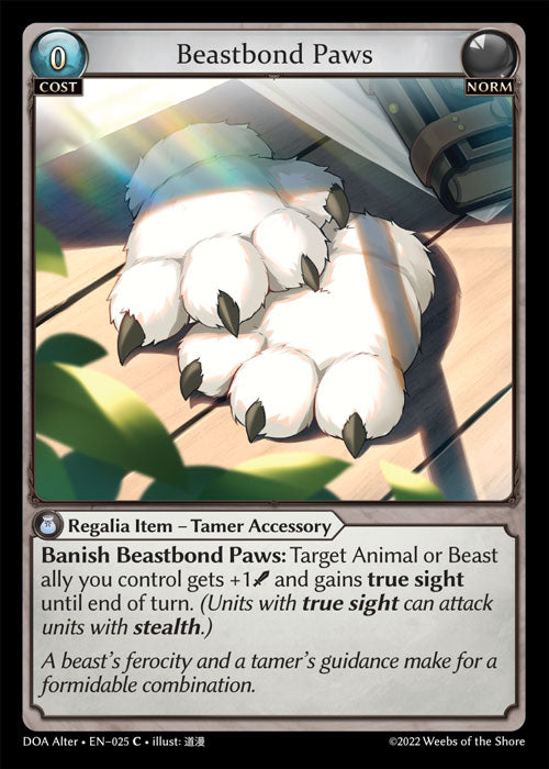 [Norm] Beastbond Paws [DOA Alter-025-C]