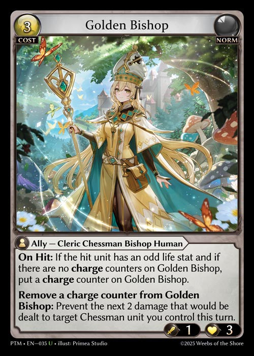 [Norm] Golden Bishop CURIO FOIL [PTM-035-U]