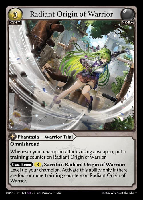 [Norm] Radiant Origin of Warrior FOIL [RDO-124-SR]