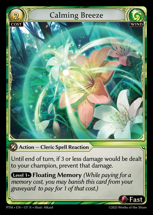 [Wind] Calming Breeze FOIL [PTM-137-R]