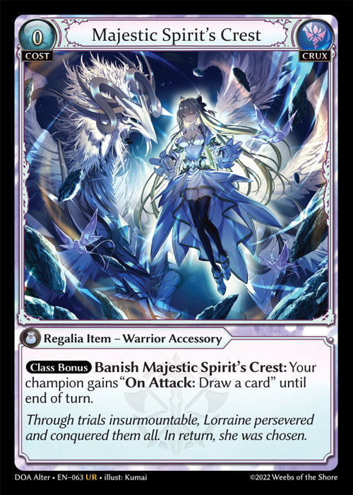 [Crux] Majestic Spirit's Crest [DOA Alter-063-UR]