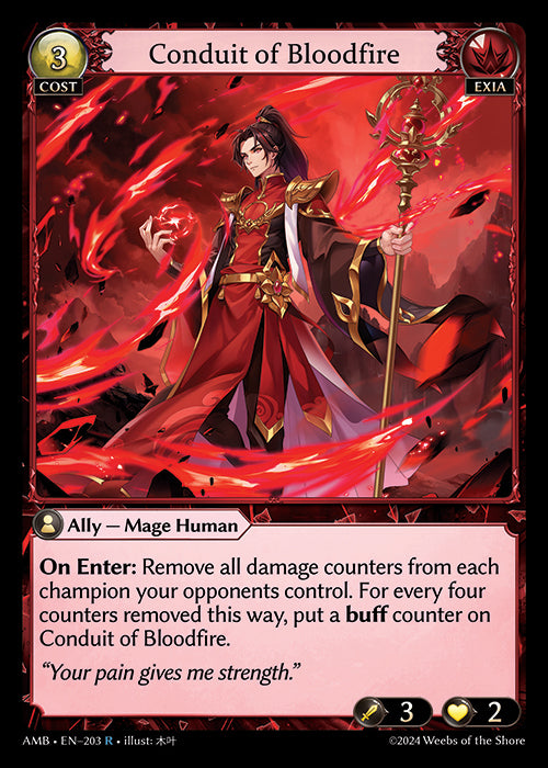 [Exia] Conduit of Bloodfire FOIL [AMB-203-R]