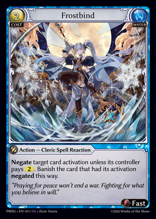 [Water] Frostbind GRIMOIRE FOIL [PRDG-011-SR]