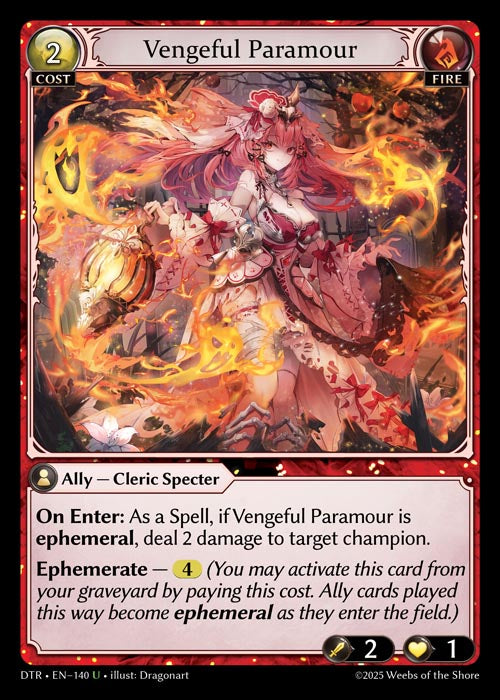 [Fire] Vengeful Paramour FOIL [DTR-140-U]